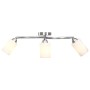 Lámpara de techo pantallas cerámica cono blanco 3 bombillas E14 de vidaXL, Apliques de techo - Ref: Foro24-289232, Precio: 28...