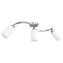 Lámpara de techo pantallas cerámica cono blanco 3 bombillas E14 de vidaXL, Apliques de techo - Ref: Foro24-289232, Precio: 28...