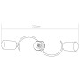 Lámpara de techo pantallas cerámica cono blanco 3 bombillas E14 de vidaXL, Apliques de techo - Ref: Foro24-289232, Precio: 28...