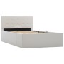 Cama canapé hidráulica cuero sintético blanco 90x200 cm de vidaXL, Camas y somieres - Ref: Foro24-285516, Precio: 257,19 €, D...