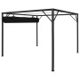 Cenador de jardín con tejado retráctil gris antracita 3x3 m de vidaXL, Carpas y cenadores - Ref: Foro24-47954, Precio: 258,46...