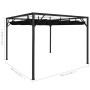 Cenador de jardín con tejado retráctil gris antracita 3x3 m de vidaXL, Carpas y cenadores - Ref: Foro24-47954, Precio: 258,46...