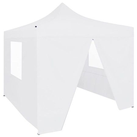 Carpa plegable profesional con 4 paredes acero blanco 3x3 m de vidaXL, Carpas y cenadores - Ref: Foro24-48861, Precio: 162,72...