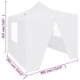 Carpa plegable profesional con 4 paredes acero blanco 3x3 m de vidaXL, Carpas y cenadores - Ref: Foro24-48861, Precio: 162,72...