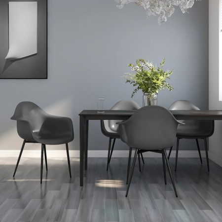 Sillas de comedor 4 unidades gris PP de vidaXL, Sillas de comedor - Ref: Foro24-338080, Precio: 207,85 €, Descuento: %