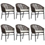 Juego de comedor de jardín 7 piezas marrón en Conjuntos de jardín | Comprar online en Foru.es