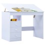 Escritorio infantil de dibujo inclinable blanco de vidaXL, Mesas para arte y dibujo - Ref: Foro24-287448, Precio: 142,79 €, D...