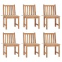 Sillas de jardín 6 unidades con cojines madera maciza de teca de vidaXL, Sillas de jardín - Ref: Foro24-3073118, Precio: 693,...