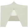 Carpa plegable profesional con 4 paredes acero color crema 2x2m de vidaXL, Carpas y cenadores - Ref: Foro24-48882, Precio: 11...