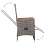 Sillas reclinables jardín y cojines 2 uds ratán sintético gris de vidaXL, Sillas de jardín - Ref: Foro24-46045, Precio: 231,5...