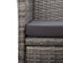 Sillas reclinables jardín y cojines 2 uds ratán sintético gris de vidaXL, Sillas de jardín - Ref: Foro24-46045, Precio: 231,5...