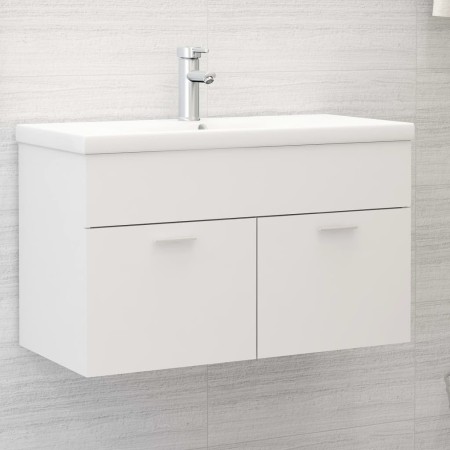 Mueble con lavabo madera de ingeniería blanco de vidaXL, Tocadores de baño - Ref: Foro24-3071279, Precio: 222,41 €, Descuento: %