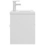 Mueble con lavabo madera de ingeniería blanco de vidaXL, Tocadores de baño - Ref: Foro24-3071279, Precio: 222,41 €, Descuento: %