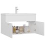 Mueble con lavabo madera de ingeniería blanco de vidaXL, Tocadores de baño - Ref: Foro24-3071279, Precio: 222,41 €, Descuento: %