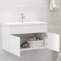 Mueble con lavabo madera de ingeniería blanco de vidaXL, Tocadores de baño - Ref: Foro24-3071279, Precio: 222,41 €, Descuento: %
