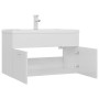 Mueble con lavabo madera de ingeniería blanco brillante de vidaXL, Muebles de baño - Ref: Foro24-3071285, Precio: 227,40 €, D...
