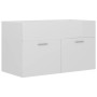Mueble con lavabo madera de ingeniería blanco brillante de vidaXL, Muebles de baño - Ref: Foro24-3071285, Precio: 227,40 €, D...