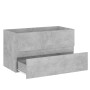Mueble con lavabo madera de ingeniería gris hormigón de vidaXL, Tocadores de baño - Ref: Foro24-3071643, Precio: 227,48 €, De...