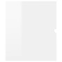 Mueble con lavabo madera de ingeniería blanco brillo de vidaXL, Tocadores de baño - Ref: Foro24-3071645, Precio: 255,88 €, De...