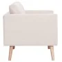 Sofá de 3 plazas de tela color crema de vidaXL, Sofás - Ref: Foro24-281352, Precio: 338,07 €, Descuento: %