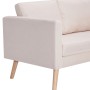 Sofá de 3 plazas de tela color crema de vidaXL, Sofás - Ref: Foro24-281352, Precio: 369,51 €, Descuento: %