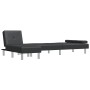 Sofá cama en forma de L cuero sintético negro 255x140x70 cm de vidaXL, Sofás - Ref: Foro24-3157265, Precio: 461,11 €, Descuen...
