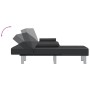 Sofá cama en forma de L cuero sintético negro 255x140x70 cm de vidaXL, Sofás - Ref: Foro24-3157265, Precio: 461,11 €, Descuen...