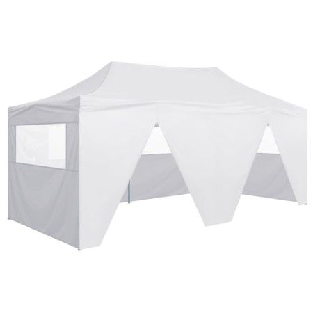 Carpa plegable profesional con 4 paredes acero blanco 3x6 m de vidaXL, Carpas y cenadores - Ref: Foro24-48868, Precio: 238,60...