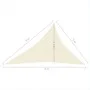 Toldo de vela crema HDPE 160 g/m² 3x4x5 m de vidaXL, Sombrillas - Ref: Foro24-311201, Precio: 23,58 €, Descuento: %