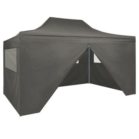 Carpa plegable profesional 4 paredes acero gris antracita 3x4 m de vidaXL, Carpas y cenadores - Ref: Foro24-48897, Precio: 18...