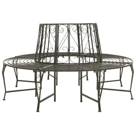 Banco para árbol de jardín acero 160 cm de vidaXL, Bancos de jardín - Ref: Foro24-313033, Precio: 243,75 €, Descuento: %