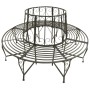 Banco para árbol de jardín acero 160 cm de vidaXL, Bancos de jardín - Ref: Foro24-313033, Precio: 243,75 €, Descuento: %