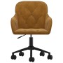 Silla de oficina giratoria de terciopelo marrón de vidaXL, Sillas de oficina - Ref: Foro24-344875, Precio: 81,02 €, Descuento: %