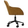Silla de oficina giratoria de terciopelo marrón de vidaXL, Sillas de oficina - Ref: Foro24-344875, Precio: 81,02 €, Descuento: %