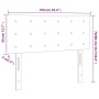Cabecero de cuero sintético gris 100x5x78/88 cm de vidaXL, Cabeceros y pies de cama - Ref: Foro24-346448, Precio: 42,41 €, De...