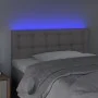 Headboard with LED gray synthetic leather 100x5x78/88 cm by vidaXL, Headboards and footboards - Ref: Foro24-3121700, Price: 4...