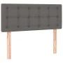 Headboard with LED gray synthetic leather 100x5x78/88 cm by vidaXL, Headboards and footboards - Ref: Foro24-3121700, Price: 4...