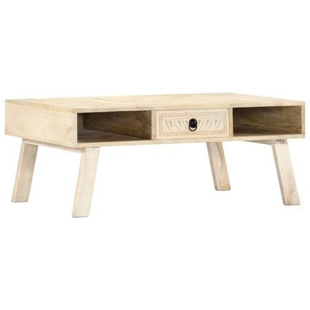 Mesa de centro de madera maciza de mango 100x60x40 cm de vidaXL, Mesas de centro - Ref: Foro24-282868, Precio: 118,25 €, Desc...
