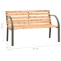 Banco de jardín para niños de madera de abeto chino 81 cm de vidaXL, Bancos de jardín - Ref: Foro24-317119, Precio: 74,25 €, ...