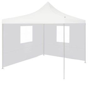 Carpa plegable profesional con 2 paredes acero blanco 3x3 m de vidaXL, Carpas y cenadores - Ref: Foro24-48862, Precio: 160,49...