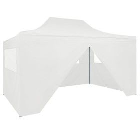 Carpa plegable profesional con 4 paredes acero blanco 3x4 m de vidaXL, Carpas y cenadores - Ref: Foro24-48900, Precio: 165,21...