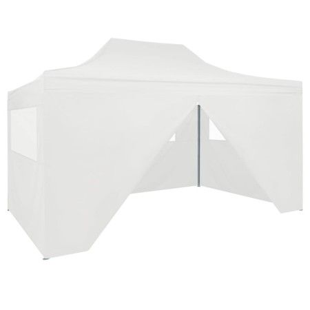 Carpa plegable profesional con 4 paredes acero blanco 3x4 m de vidaXL, Carpas y cenadores - Ref: Foro24-48900, Precio: 165,21...