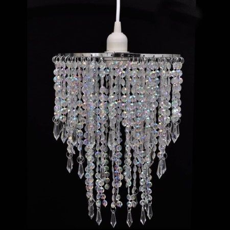 Lámpara colgante elegante con cristales, 22.5 x 30.5 cm de vidaXL, Lámparas de araña - Ref: Foro24-241116, Precio: 27,26 €, D...