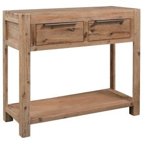 Mesa consola de madera maciza de acacia 82x33x73 cm de vidaXL, Mesas auxiliares - Ref: Foro24-245684, Precio: 133,92 €, Descu...