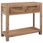 Mesa consola de madera maciza de acacia 82x33x73 cm de vidaXL, Mesas auxiliares - Ref: Foro24-245684, Precio: 133,92 €, Descu...