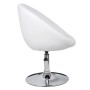 Taburete de bar cuero sintético blanco de vidaXL, Taburetes de cocina - Ref: Foro24-240448, Precio: 120,58 €, Descuento: %