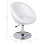 Taburete de bar cuero sintético blanco de vidaXL, Taburetes de cocina - Ref: Foro24-240448, Precio: 120,58 €, Descuento: %