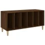 Plywood oak brown record cabinet 100x38x48 cm by vidaXL, CD and DVD storage - Ref: Foro24-831980, Price: 99,35 €, Discount: %