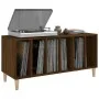 Plywood oak brown record cabinet 100x38x48 cm by vidaXL, CD and DVD storage - Ref: Foro24-831980, Price: 99,35 €, Discount: %