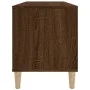 Plywood oak brown record cabinet 100x38x48 cm by vidaXL, CD and DVD storage - Ref: Foro24-831980, Price: 99,35 €, Discount: %